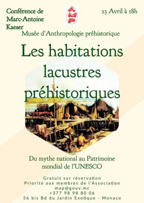 Conférence - "Les cités lacustres de la préhistoire"